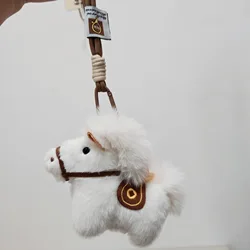 Llavero de peluche pony colgante para mochila escolar