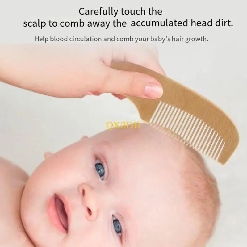 Cepillo para costra láctea infantil ergonómico de cerdas suaves - imagen 2