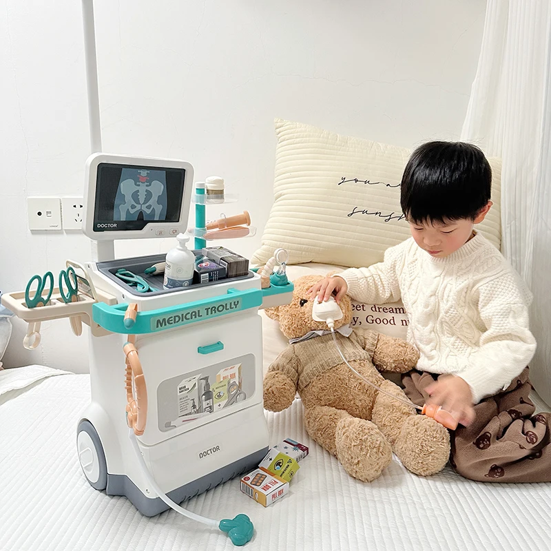 Juego de doctor y enfermera con carrito médico y sonidos - imagen 3