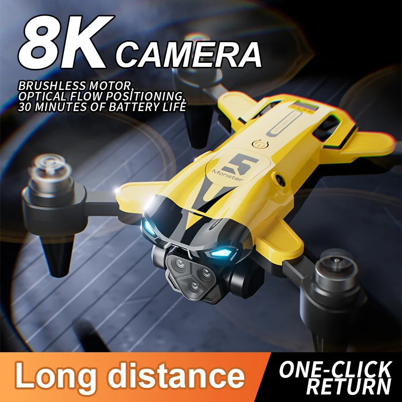 Dron RC con cámara Dual HD y control para evitar obstáculos - imagen 3