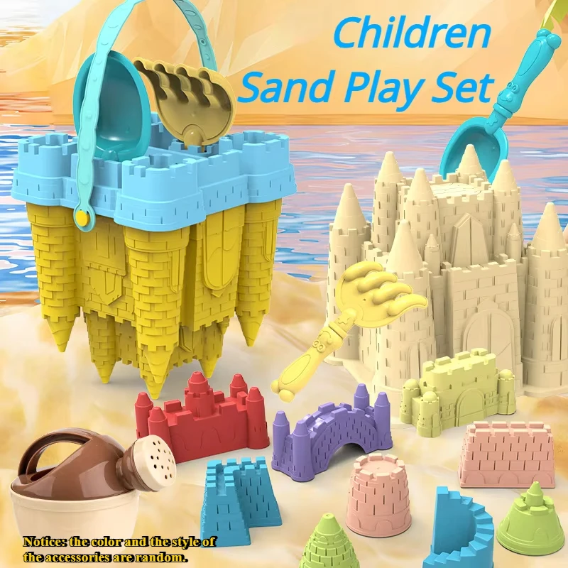 Set de playa para niños – castillo, cubo y pala de arena - imagen 3