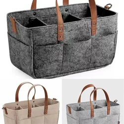 Bolsa de pañales de fieltro para cambiador con asa – Organizador