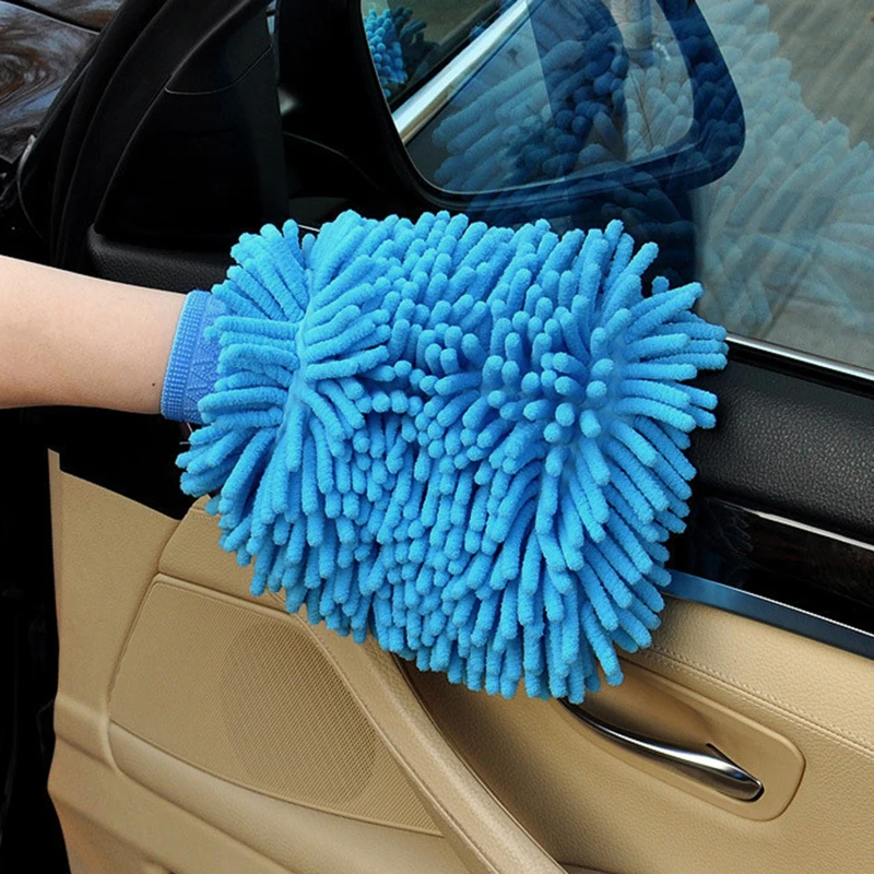 Manoplas de chenilla para coche – Toallitas gruesas doble cara - imagen 4