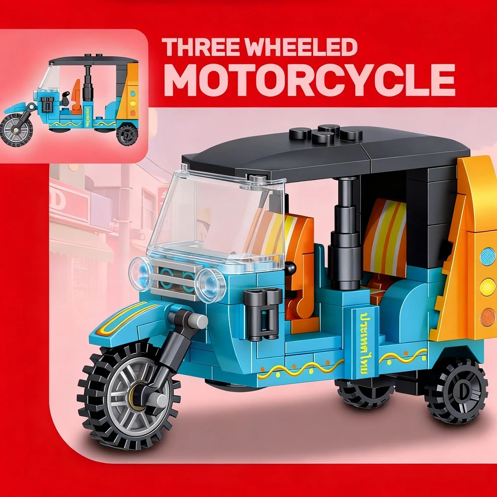 Moto con bloques de construcción MOC técnicos para niños y adultos - imagen 3