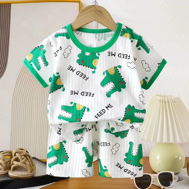 Conjunto de verano para niña: camiseta y pantalón corto en algodón - imagen 3