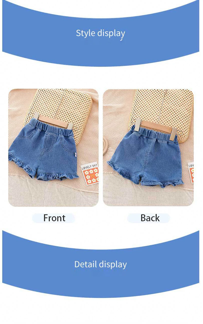 Acabados y costuras del pantalón corto