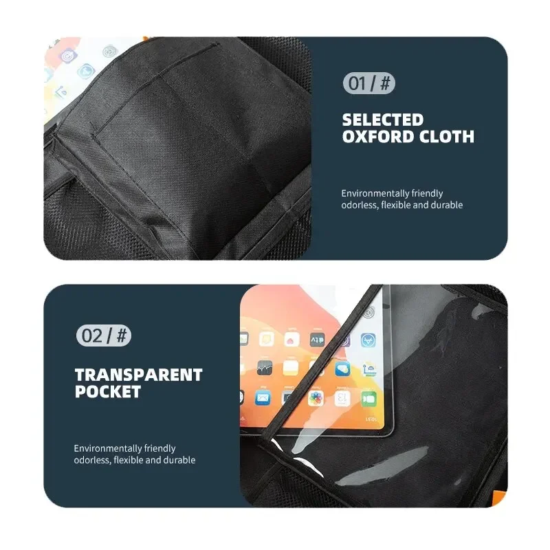 Organizador Simple para asiento trasero – Bolsa antipatadas para niños - imagen 2