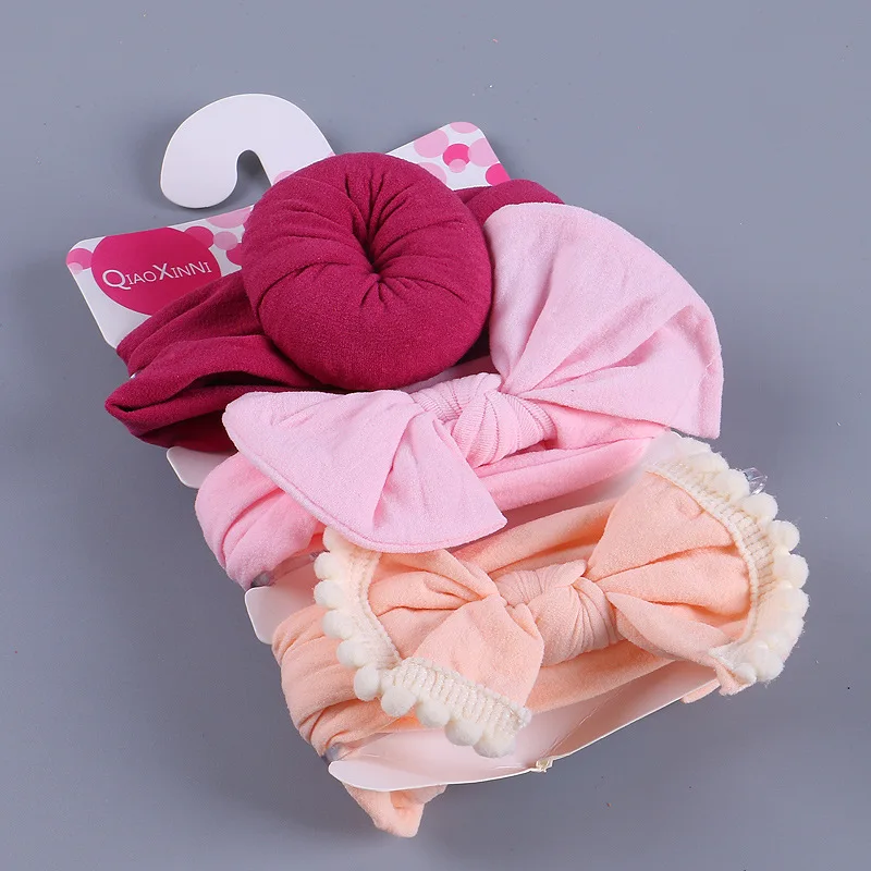 Diadema de bebé elástica de nylon con lazo suave - imagen 2