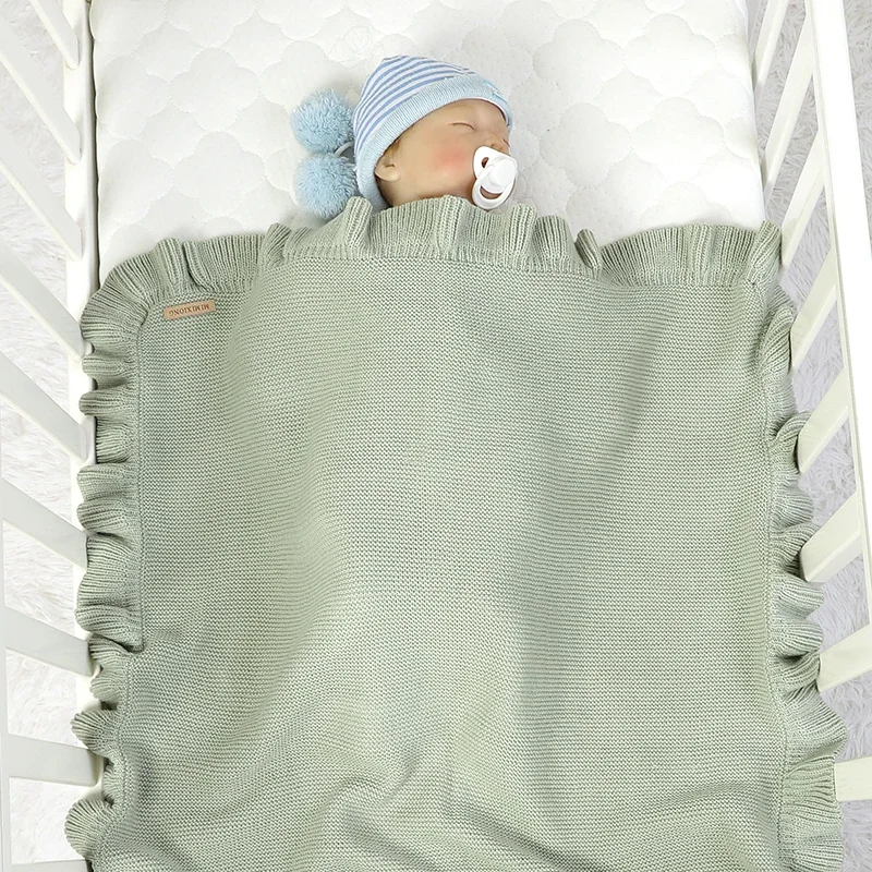 Manta de bebé reversible suave para paseo, cochecito y dormir - imagen 4