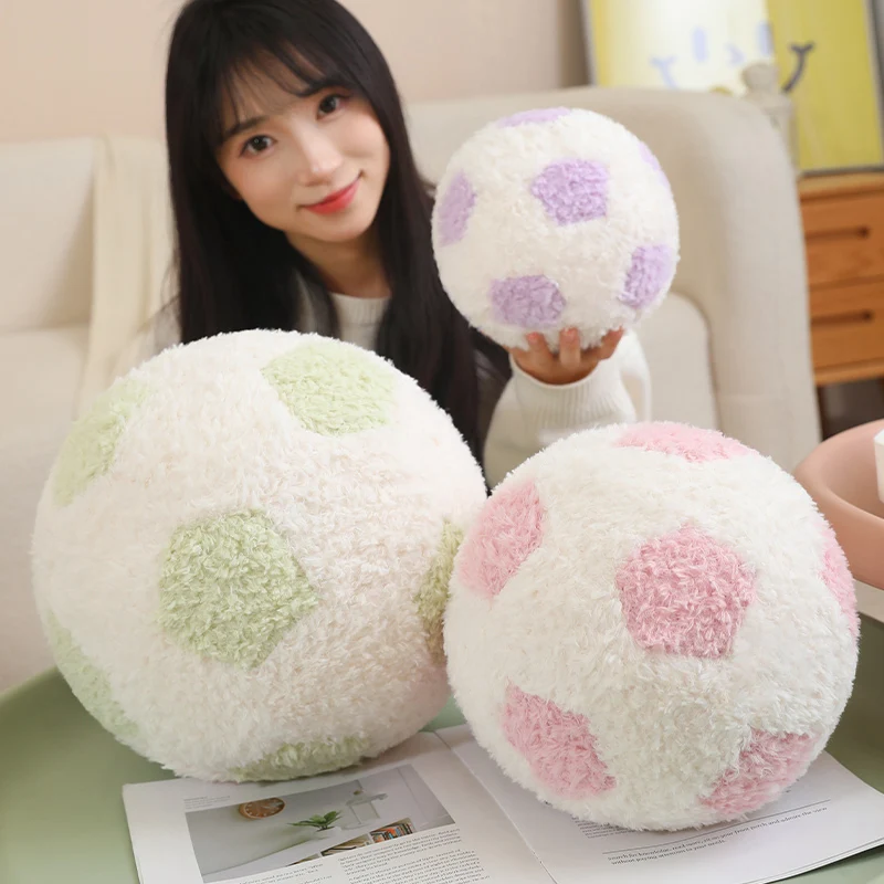 Pelota fútbol peluche suave: juguete decorativo infantil - imagen 4