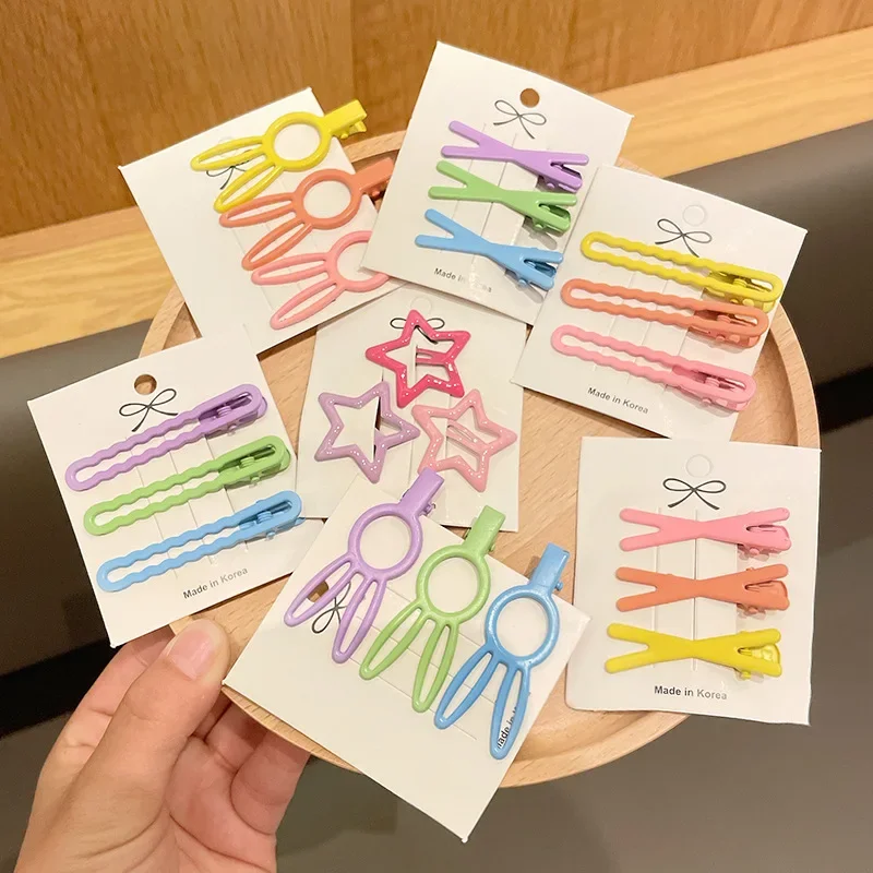Horquillas de tejido hueco con conejo y estrella caramelo para niños - imagen 2