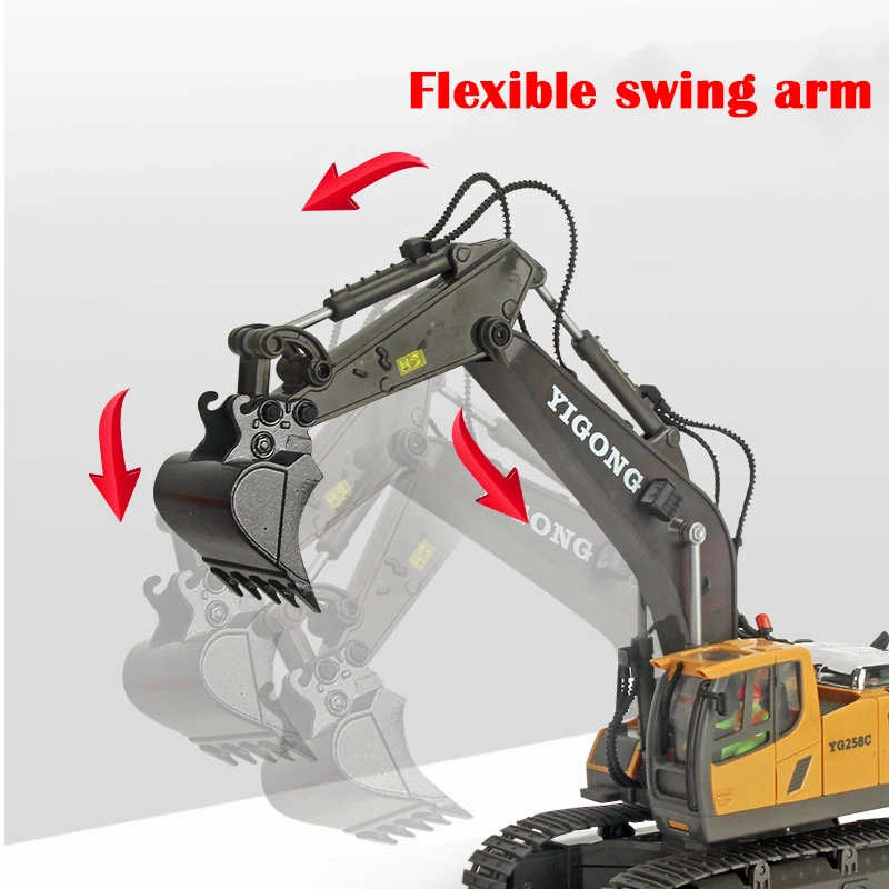 Camión de juguete con control remoto – Excavadora y buldócer para niños - imagen 5