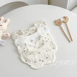 Baberos de algodón suave para recién nacidos con pañuelos eructar
