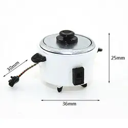 Mini cocina eléctrica de juguete para casa de muñecas