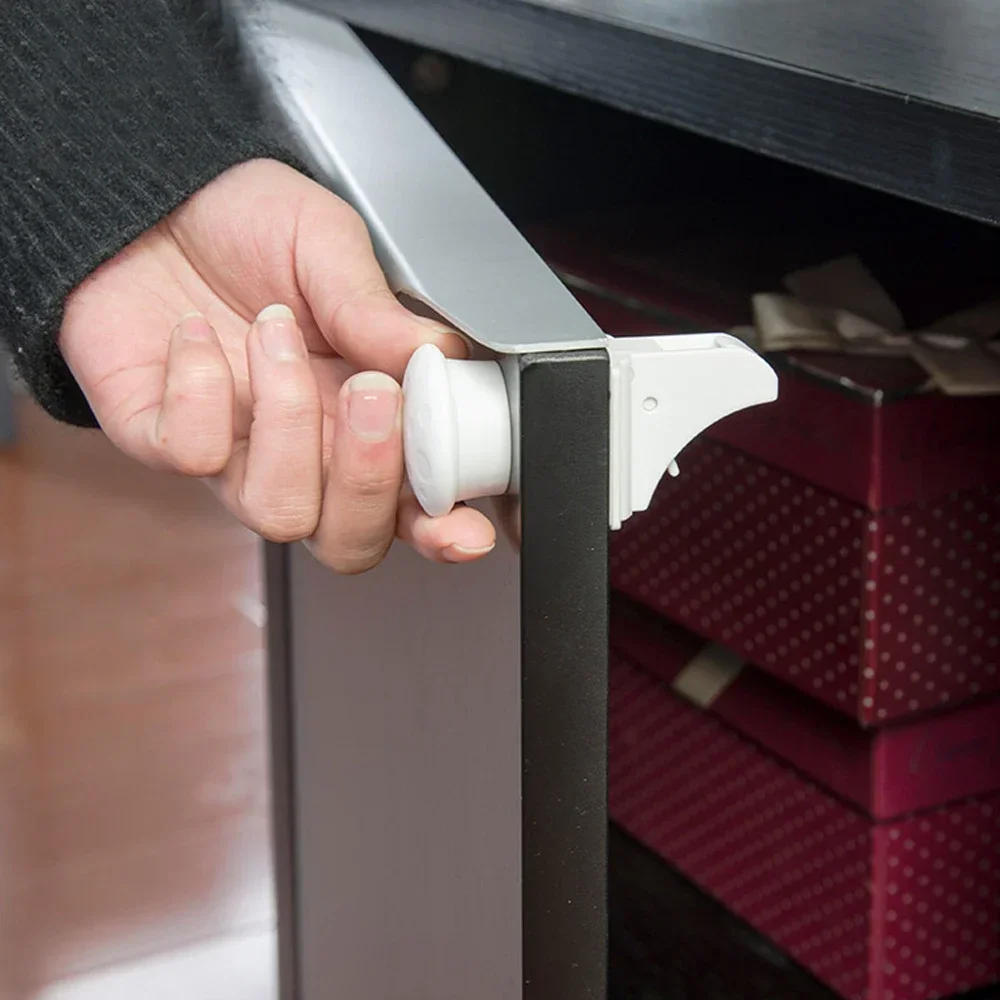 Cerradura magnética invisible para cajones – Protección seguridad bebés - imagen 2