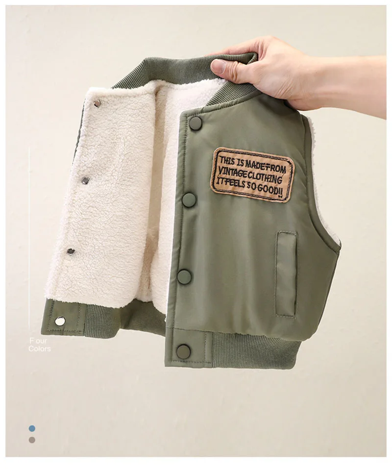 Chaleco infantil MILANCEL con forro Sherpa cálido