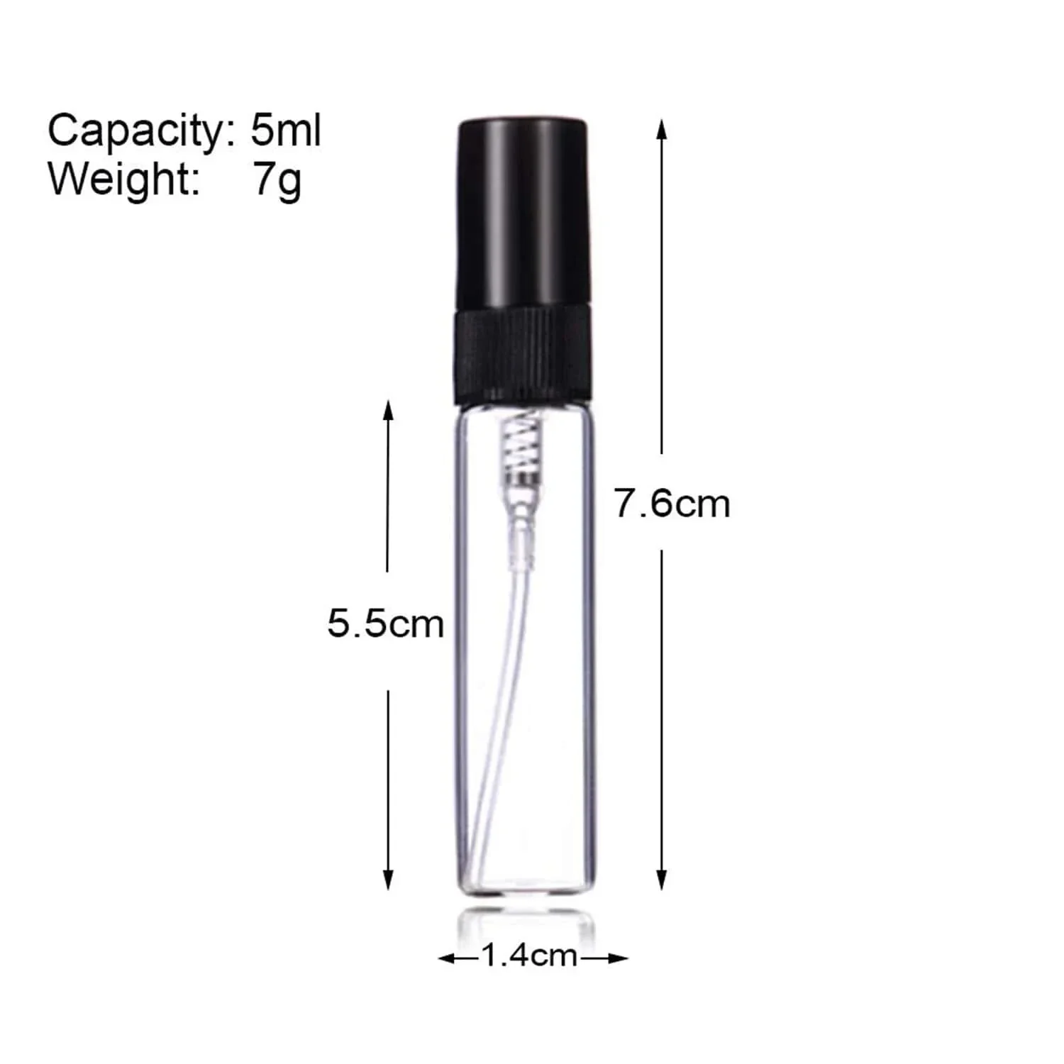 vvocci Atomizador de perfume mini vidrio para viaje