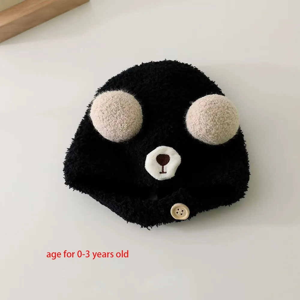 Gorro de oso tejido para bebé