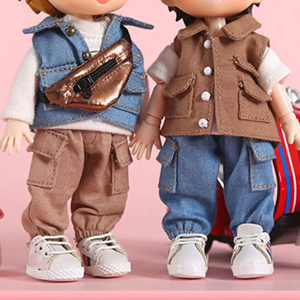 Pantalones vaqueros cintura elástica para muñecas Obitsu - imagen 5