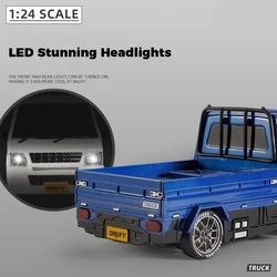 Coche teledirigido RC 4x4 con luces y control remoto para niños