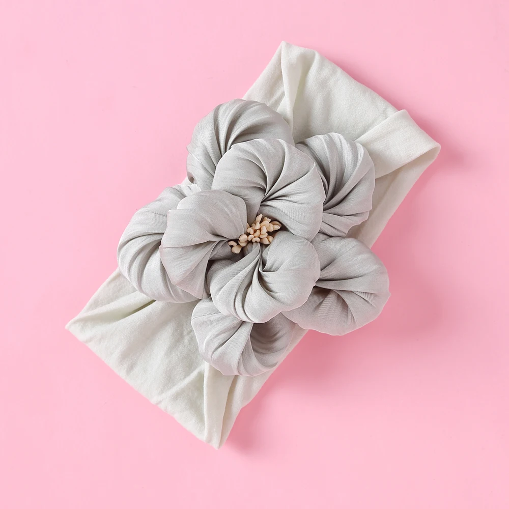 Diadema de nailon suave para bebé niña – Recién nacido - imagen 3