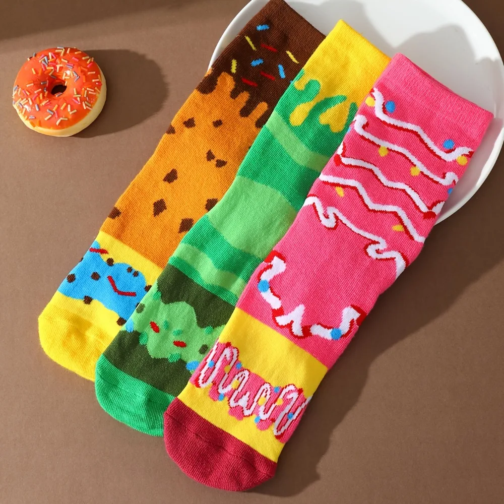 Calcetines divertidos de donuts y macarons para chicas con regalo - imagen 5
