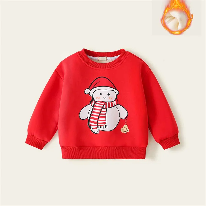 Sudadera infantil de terciopelo gruesa acolchada de invierno - imagen 2