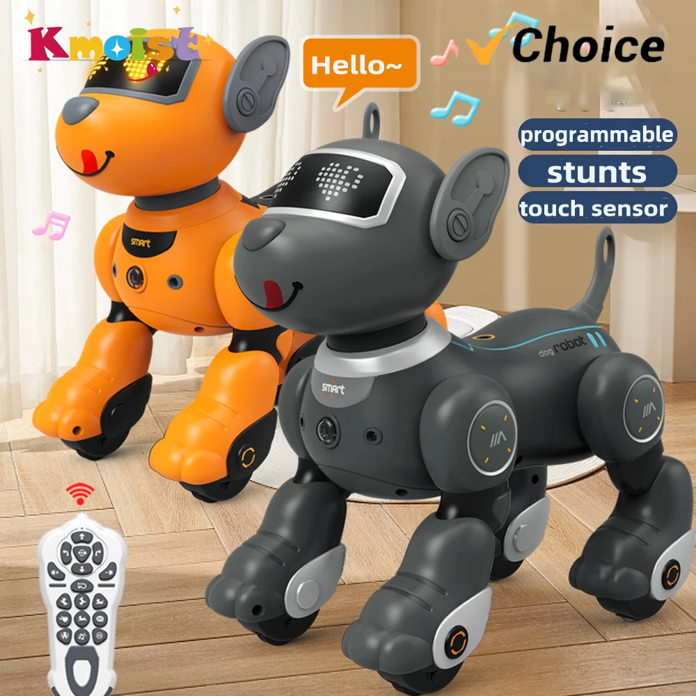 Robot perro con IA programable para niños, baile y sonidos LED - imagen 2