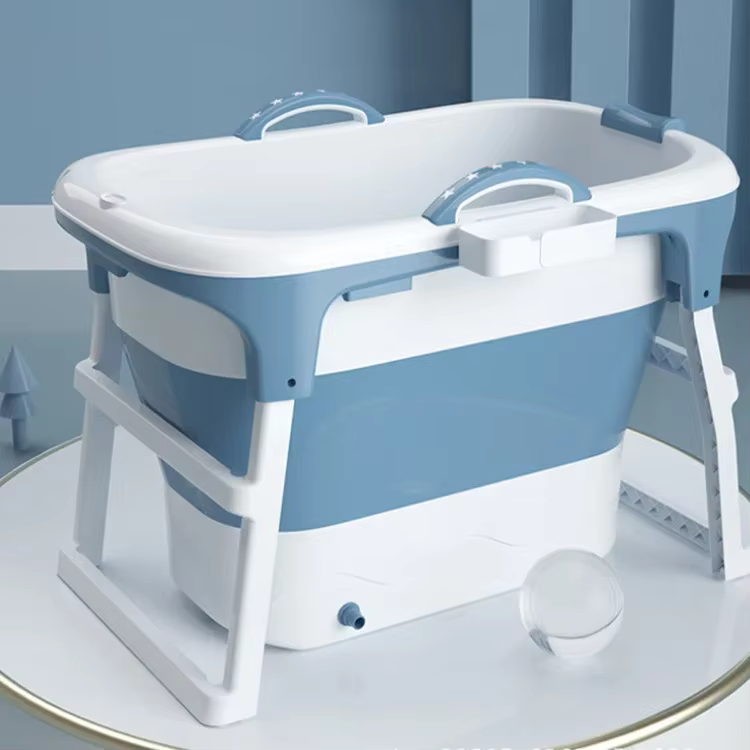 Bañera plegable para bebé – Cubo de baño portátil, cómoda y segura