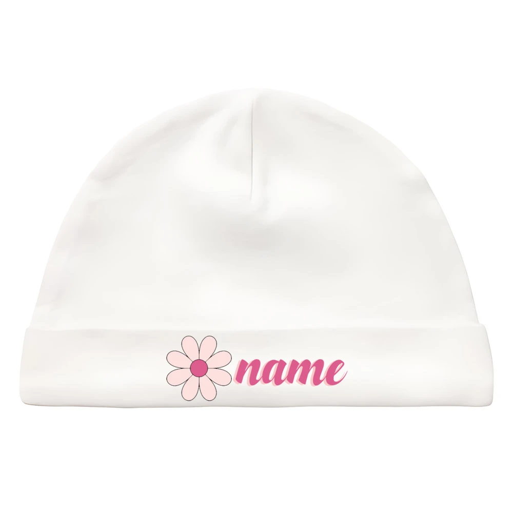 Gorro blanco personalizado para bebé