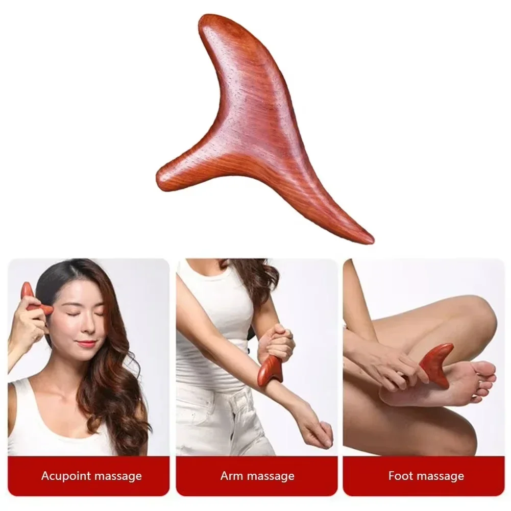 Herramienta masaje madera con puntos de presión para cuello y pies - imagen 2