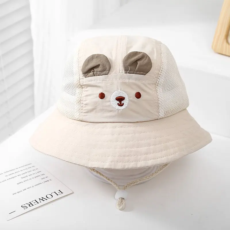 Gorra pescador de malla con protección solar para niños y niñas - imagen 2