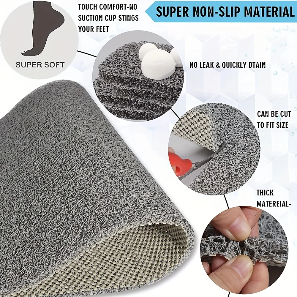 Alfombrilla baño bebé antideslizante: absorbente y secado rápido - imagen 5