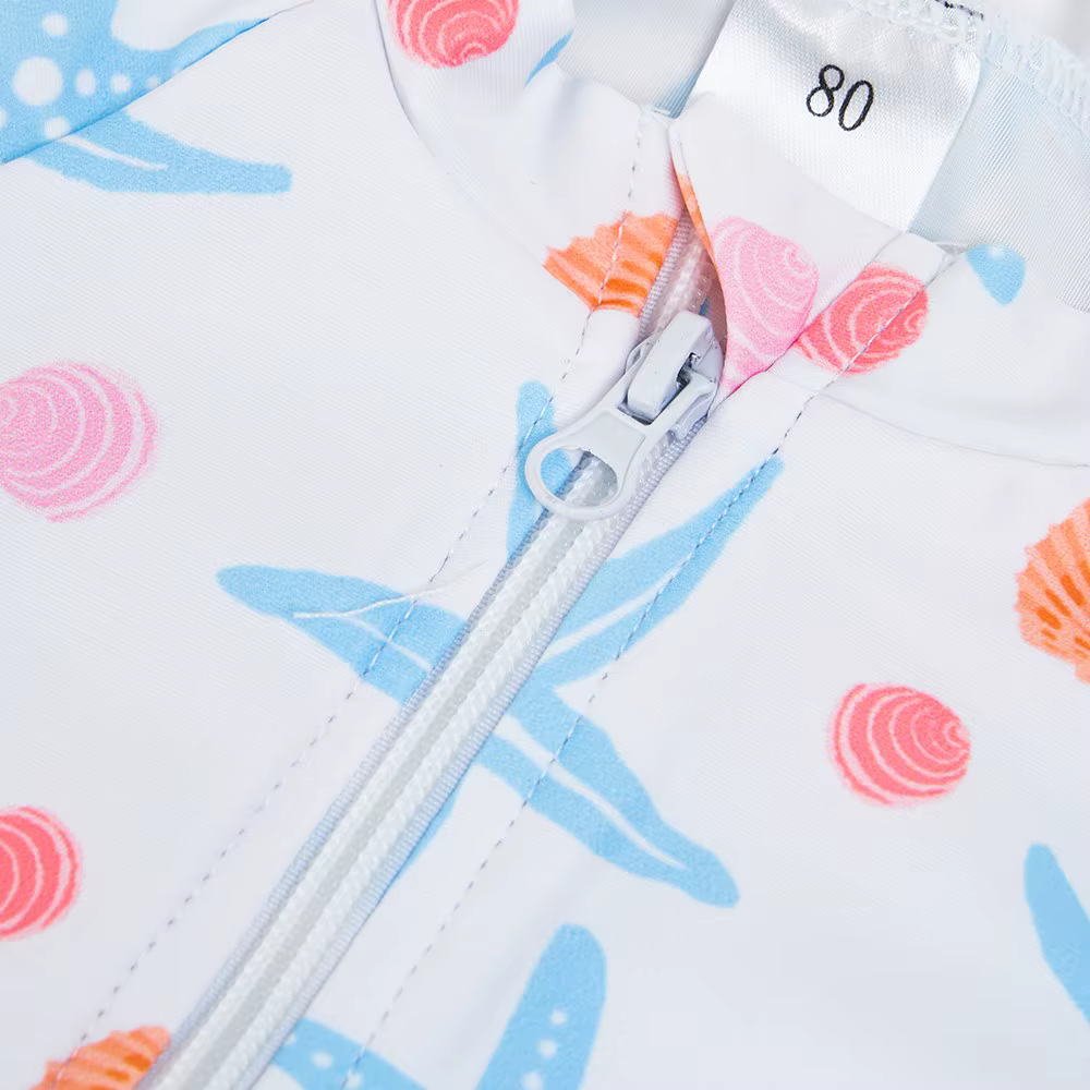 Bañador una pieza HappyFlute protección solar UPF50+ manga larga para niña - imagen 5