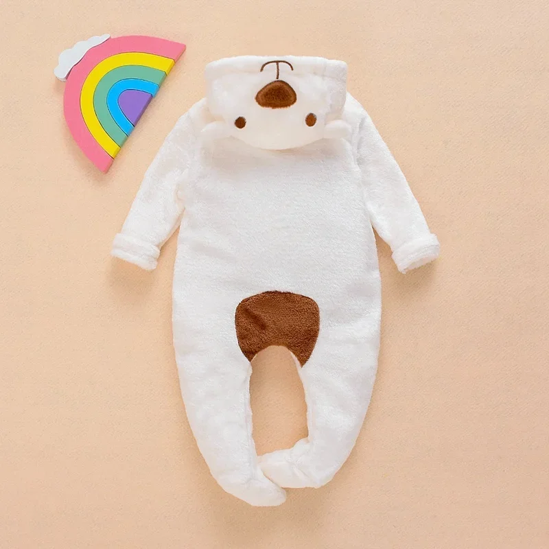 Body bebé con capucha de oso recién nacido manga larga - imagen 2