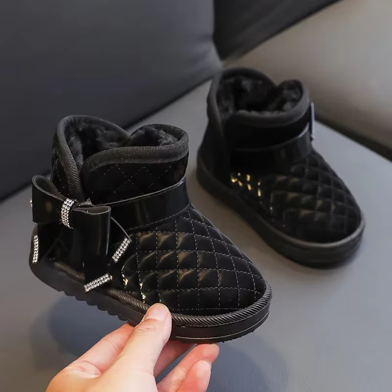 Botas de nieve impermeables para niñas, cálidas a prueba del viento - imagen 2
