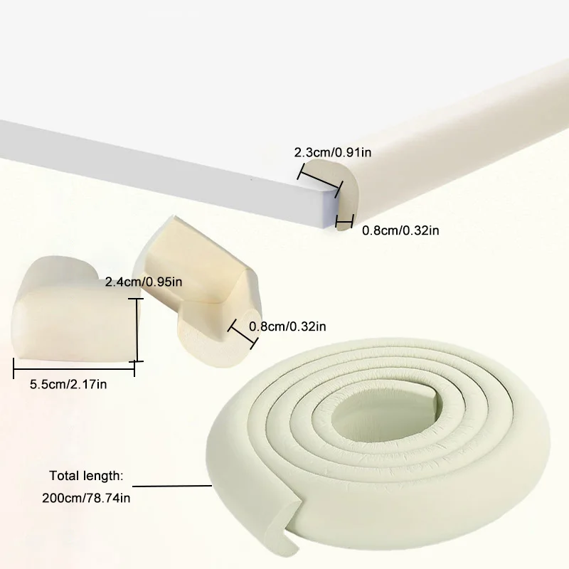 Protector de esquinas para mesas – Borde suave para bebés