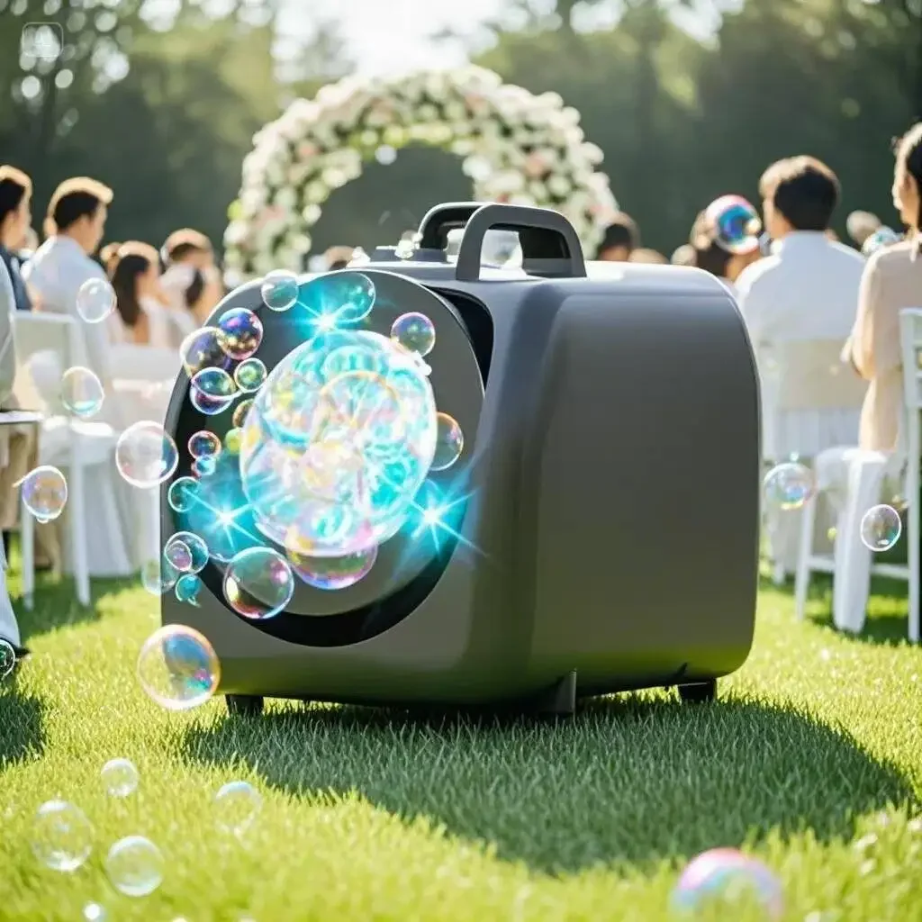 Máquina de burbujas portátil automática para niños y fiestas - imagen 2