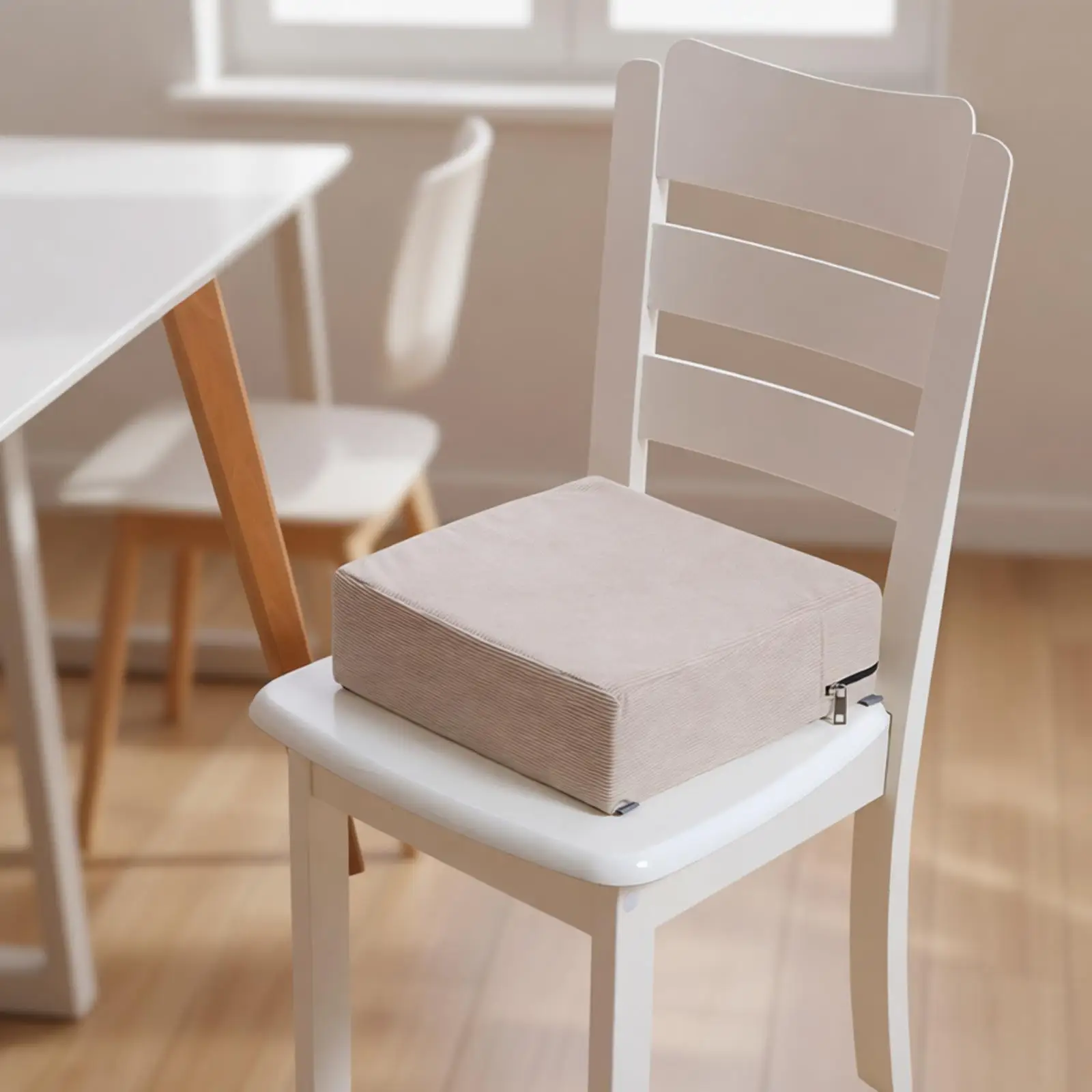 XXFE Asiento elevador infantil con correas para comedor - imagen 4