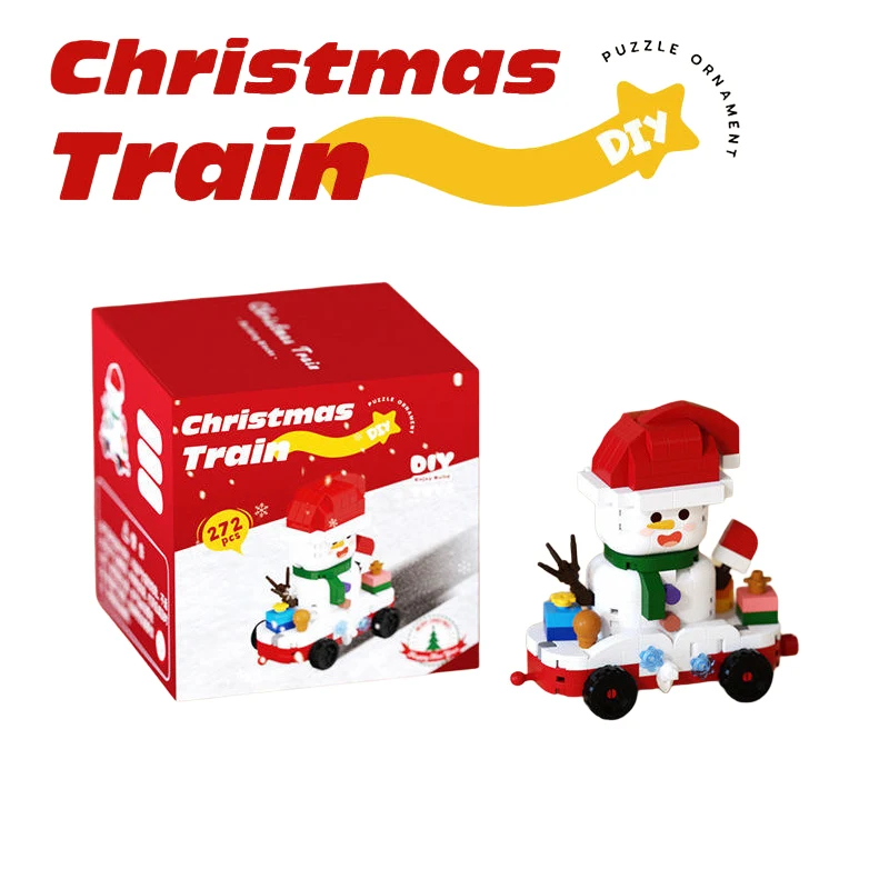 Kit de bloques de construcción navideños: casa de nieve DIY - imagen 3