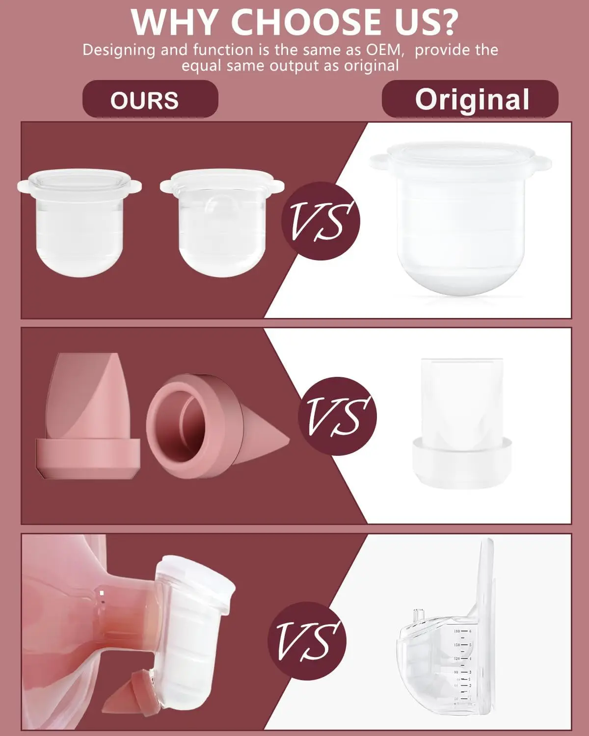 Repuestos para extractor de leche Momcozy – válvula y diafragmas - imagen 4