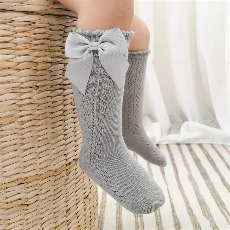 Lawadka 0-7T calcetines de algodón con lazo para niña - imagen 2