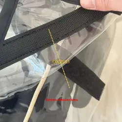 QX2D funda de lluvia transparente impermeable para carrito infantil