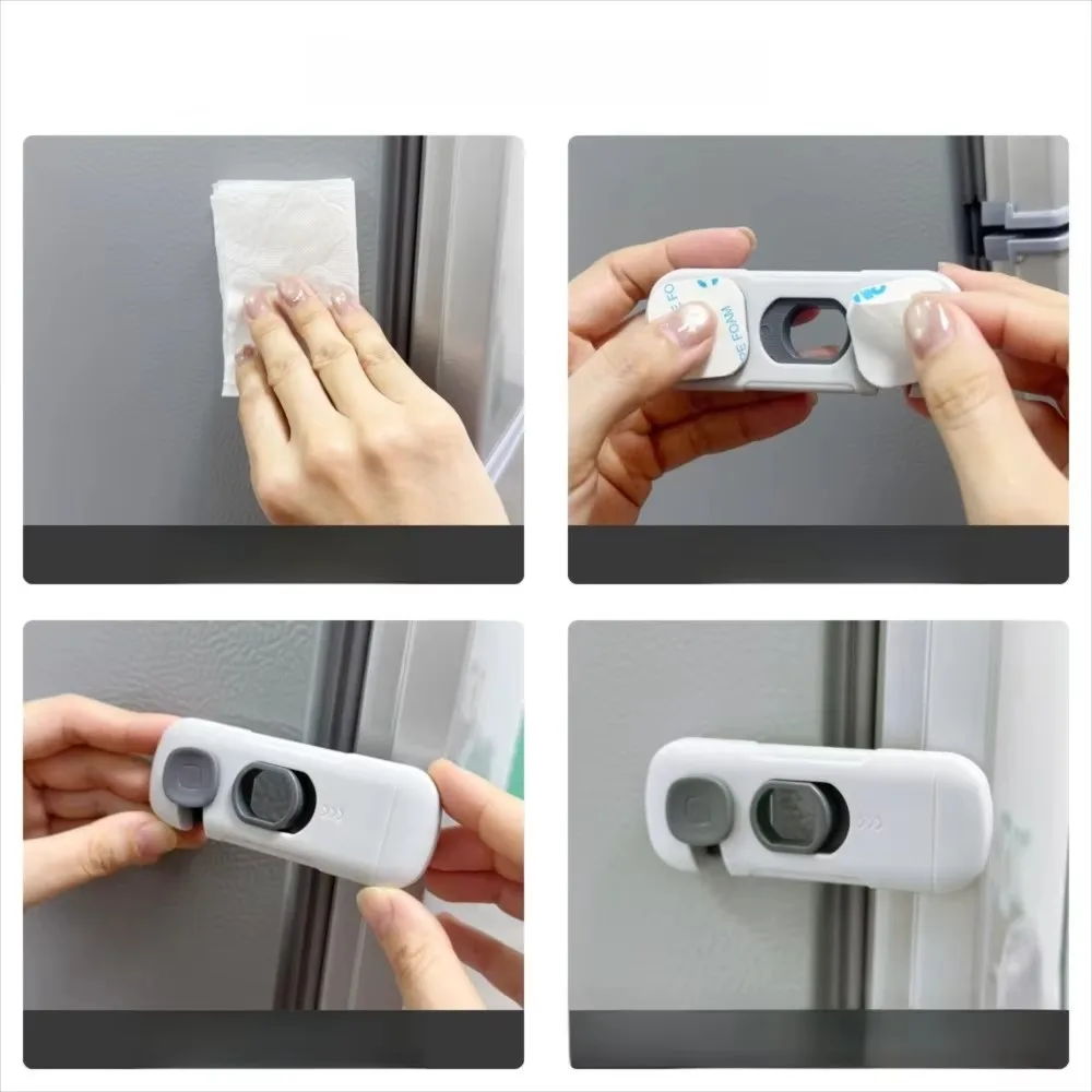 Cerradura de seguridad infantil ajustable antipellizcos para puertas - imagen 4