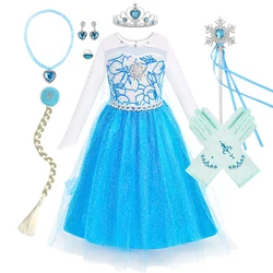 Disfraz Elsa para niñas – Vestido de nieve infantil inspirado