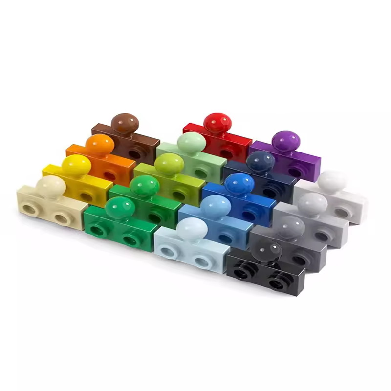 Piezas MOC 1x2 con bola de remolque lateral - compatibles construccion - imagen 2