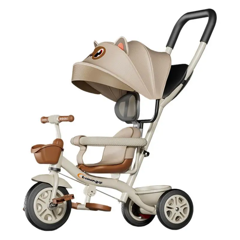 Triciclo de tres ruedas plegable para niños multifunción