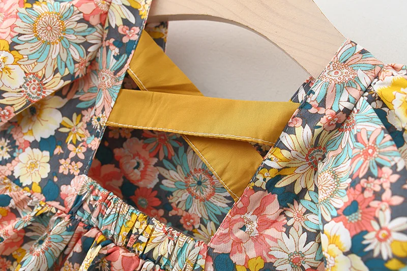 Vestido de princesa floral para niña – Manga corta verano - imagen 4