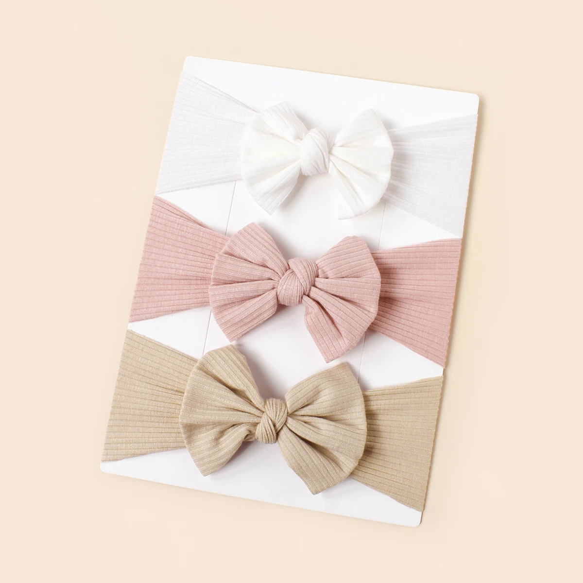 Diadema tejida para bebés con lazo de colores y estilo deportivo - imagen 5