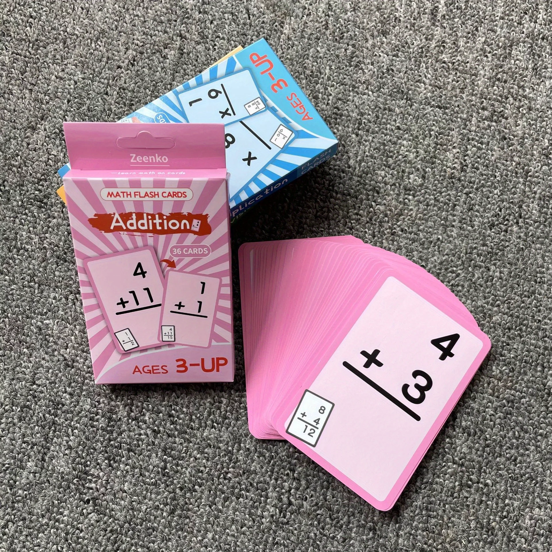 Tarjetas didácticas de suma, resta y multiplicación para niños - imagen 3